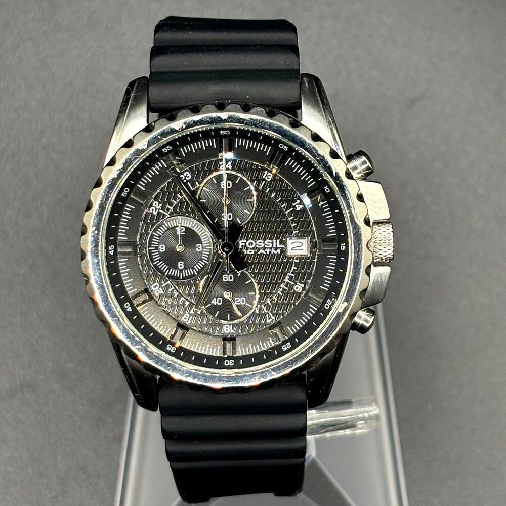 Fossil Blue CH2497 Chronograph Black Dial 44mm Men’s Watch 10 ATM